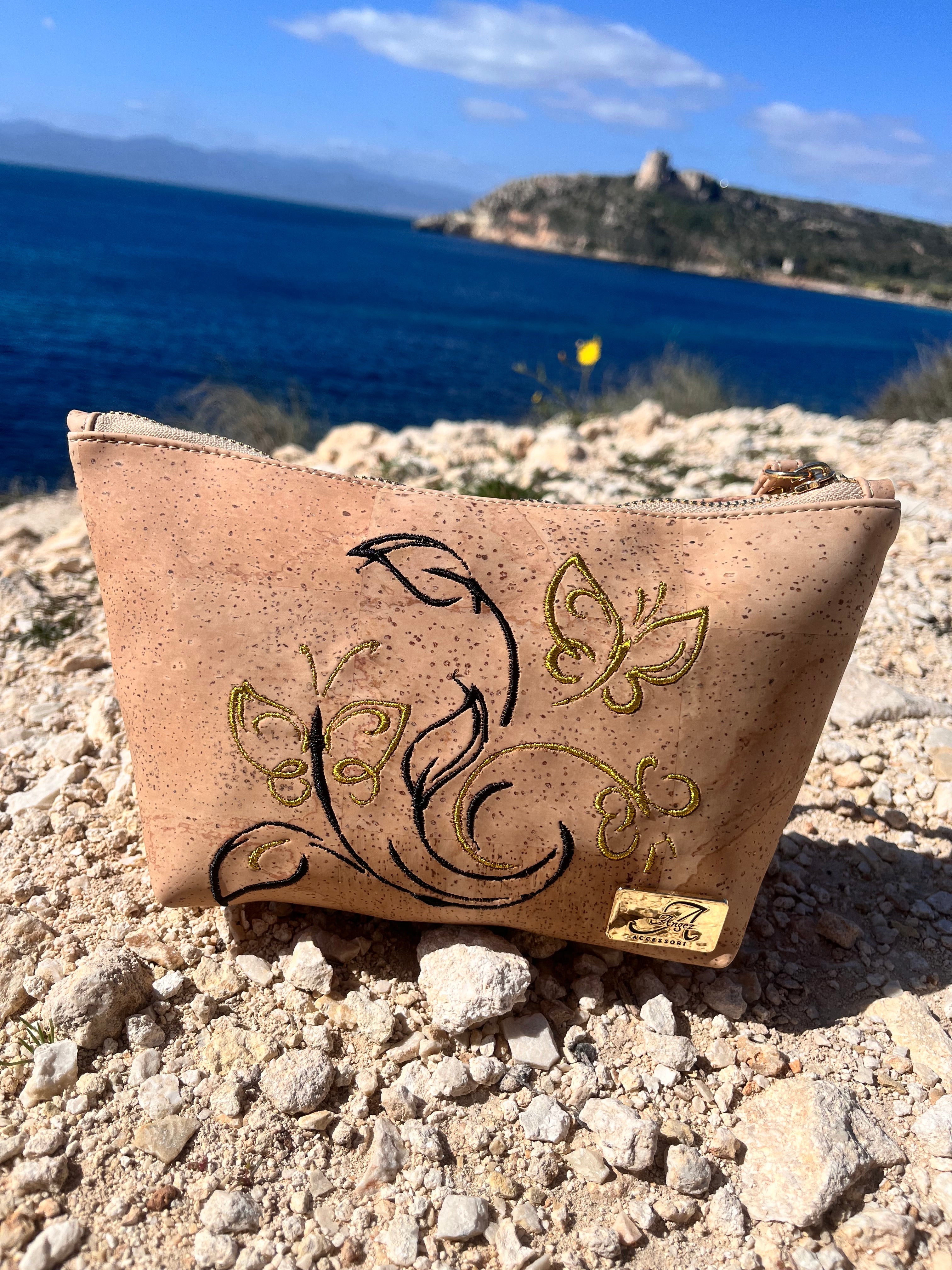 Pochette Alissa – Farfalle ricamate
