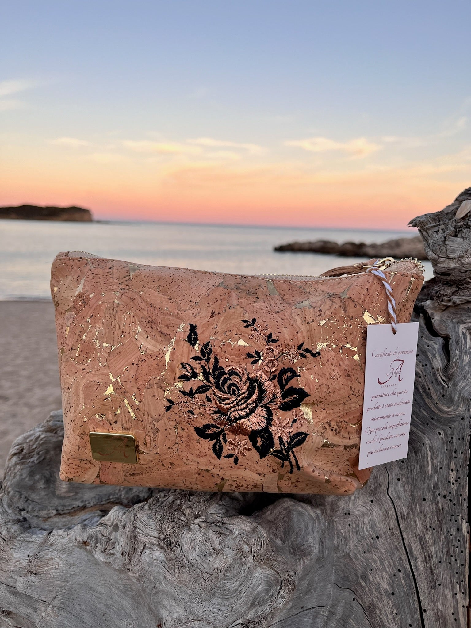 Pochette Alissa – Rosa Ricamata