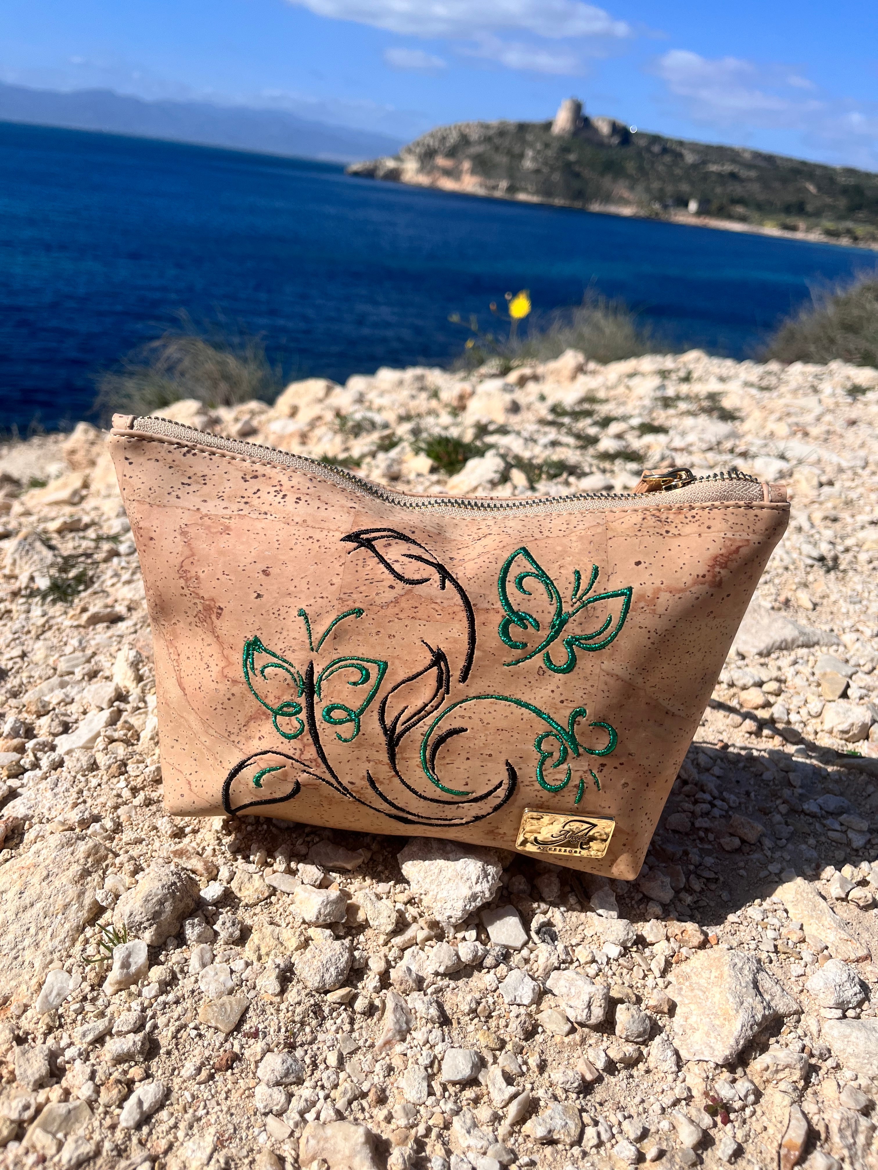 Pochette Alissa – Farfalle ricamate