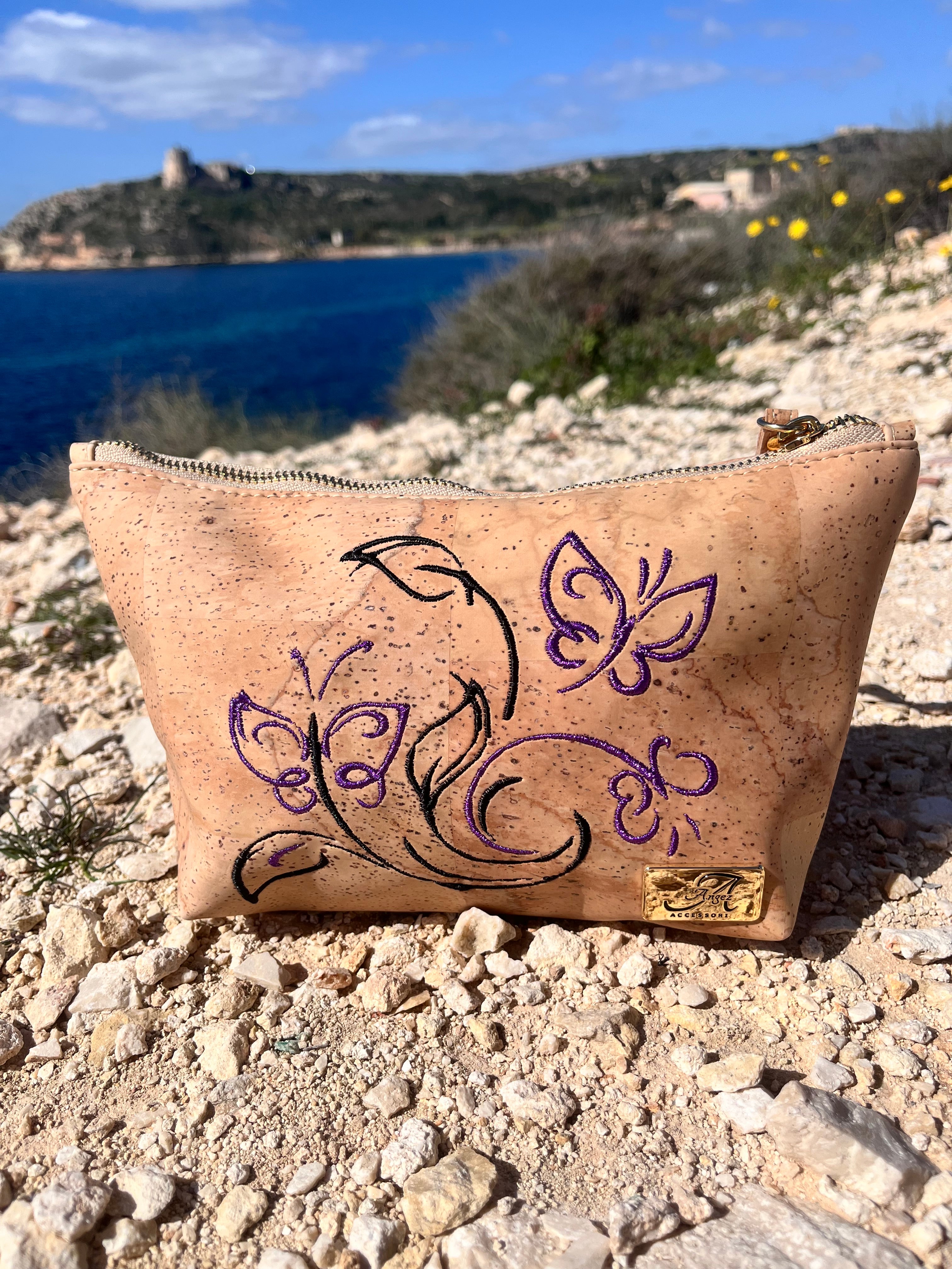 Pochette Alissa – Farfalle ricamate