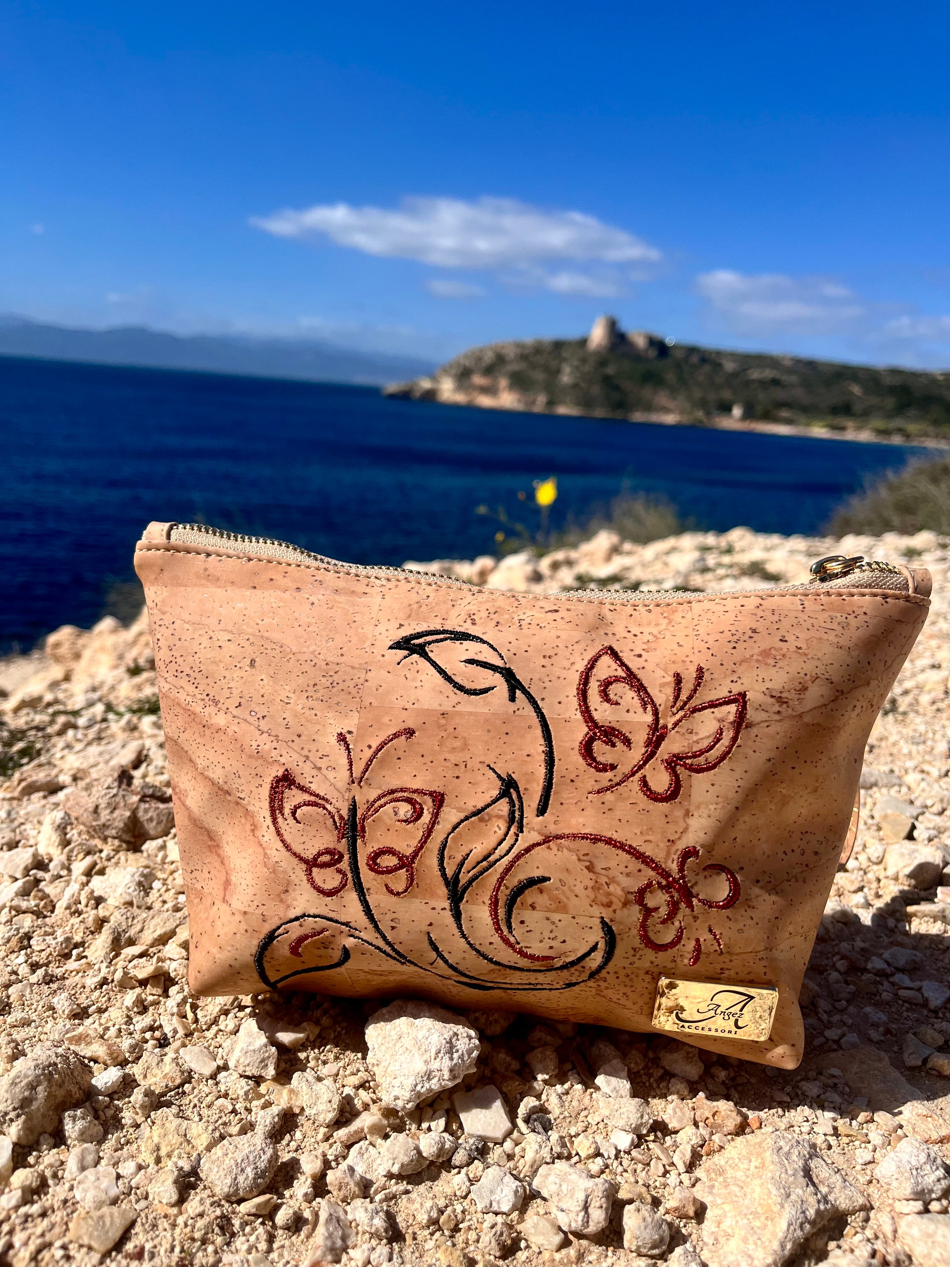 Pochette Alissa – Farfalle ricamate