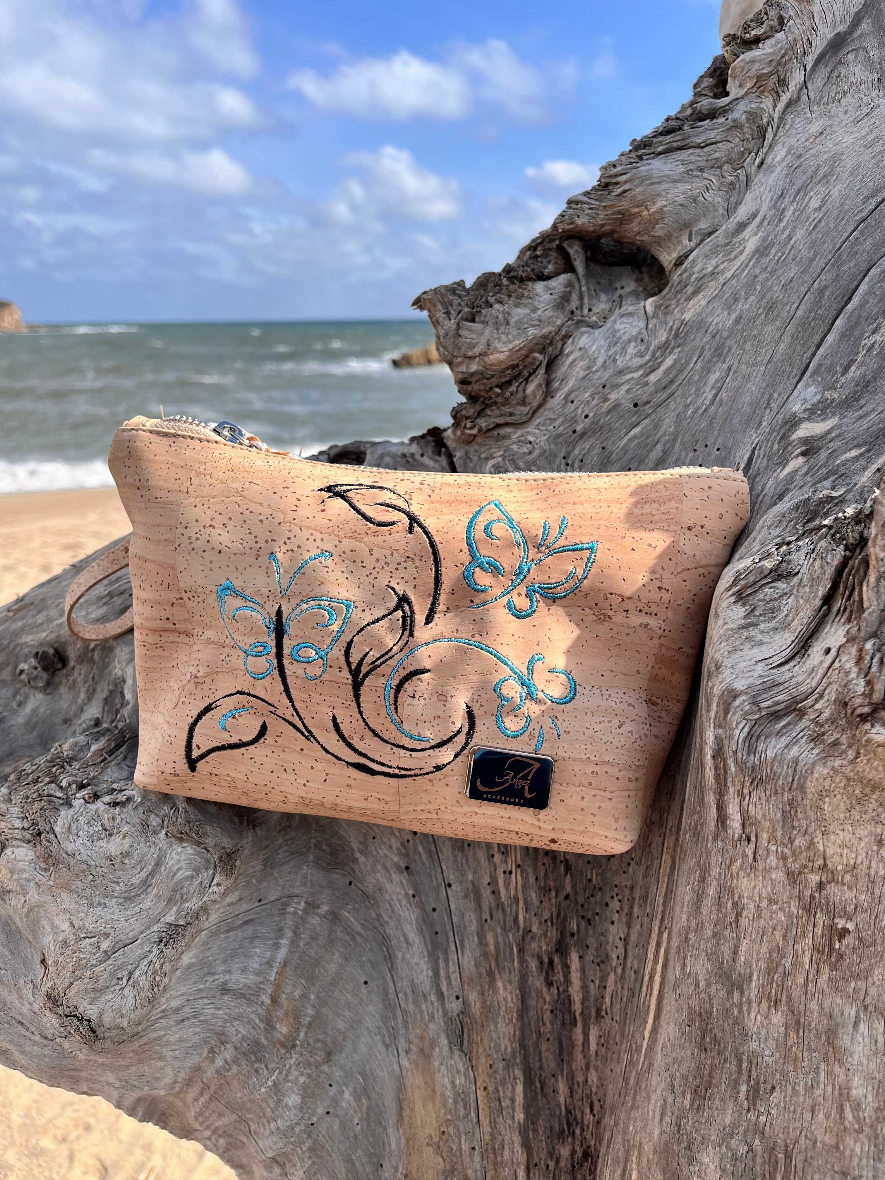 Pochette Alissa – Farfalle ricamate