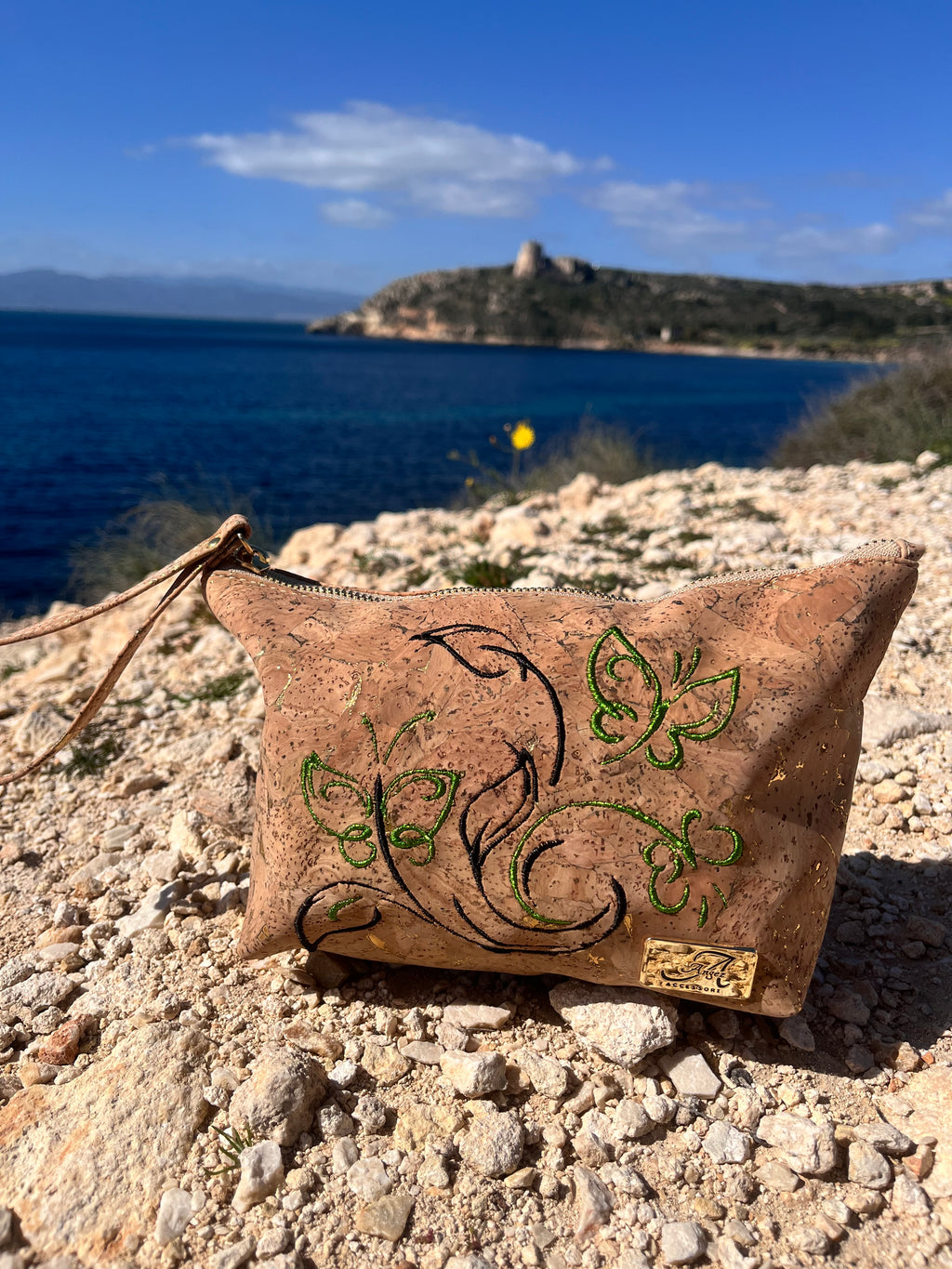 Pochette Alissa – Farfalle ricamate