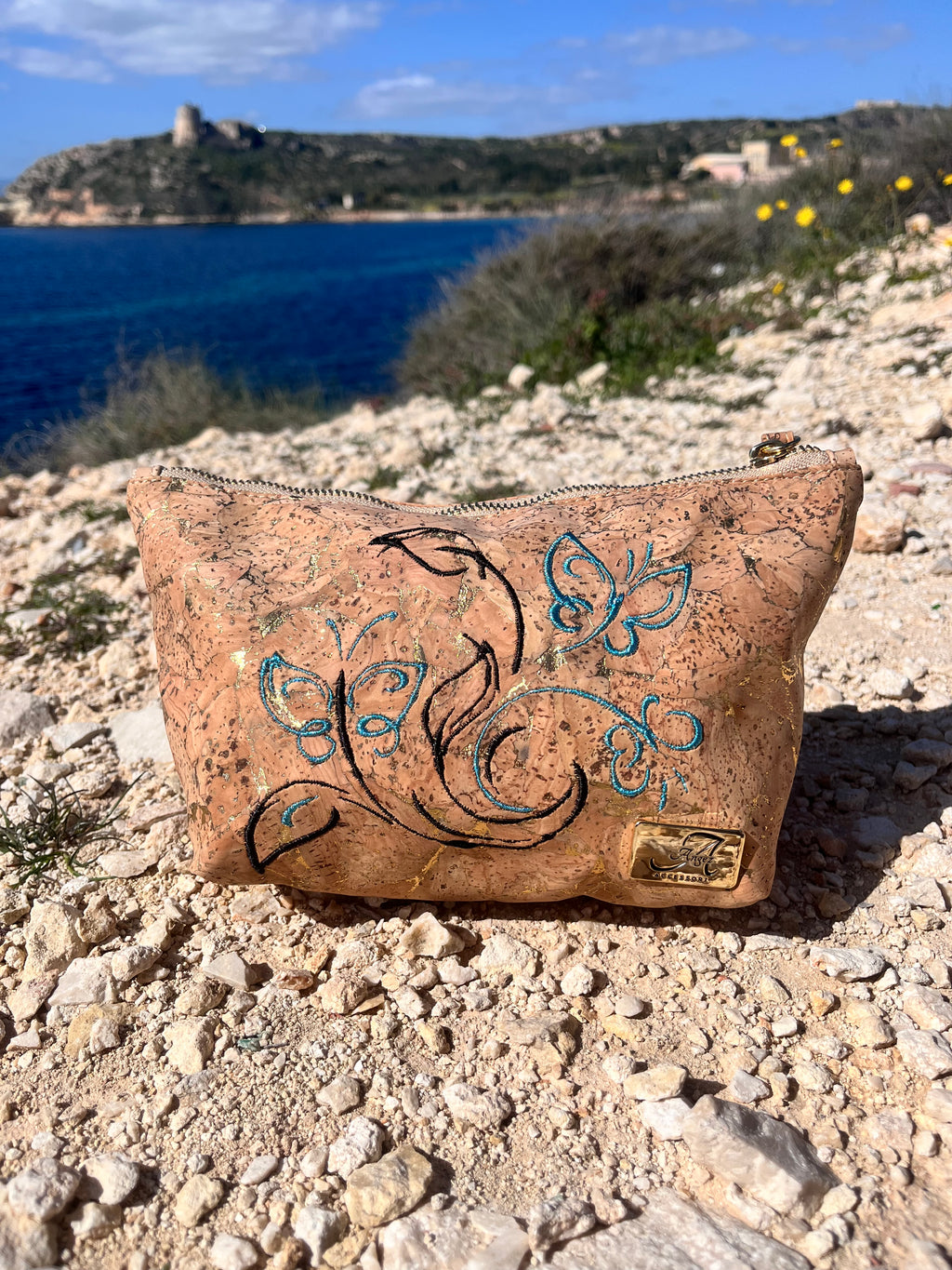 Pochette Alissa – Farfalle ricamate