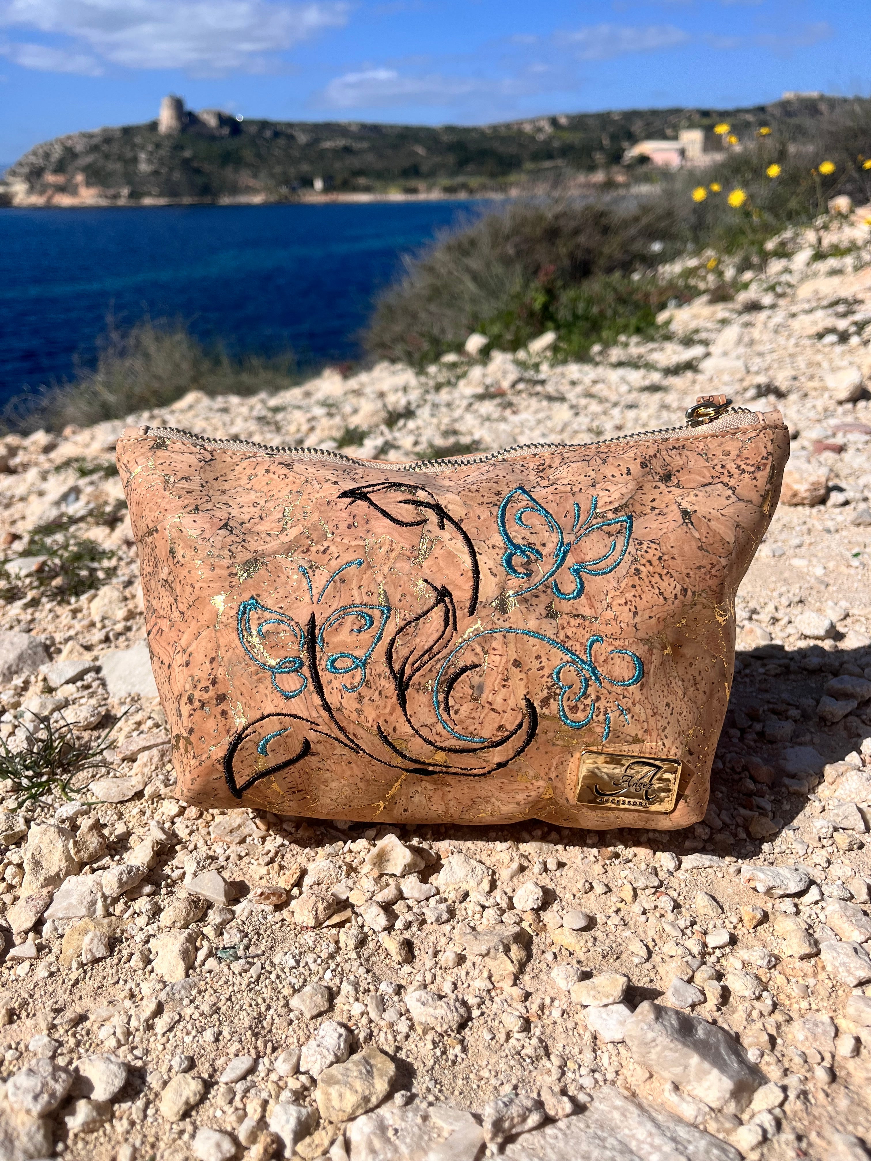 Pochette Alissa – Farfalle ricamate