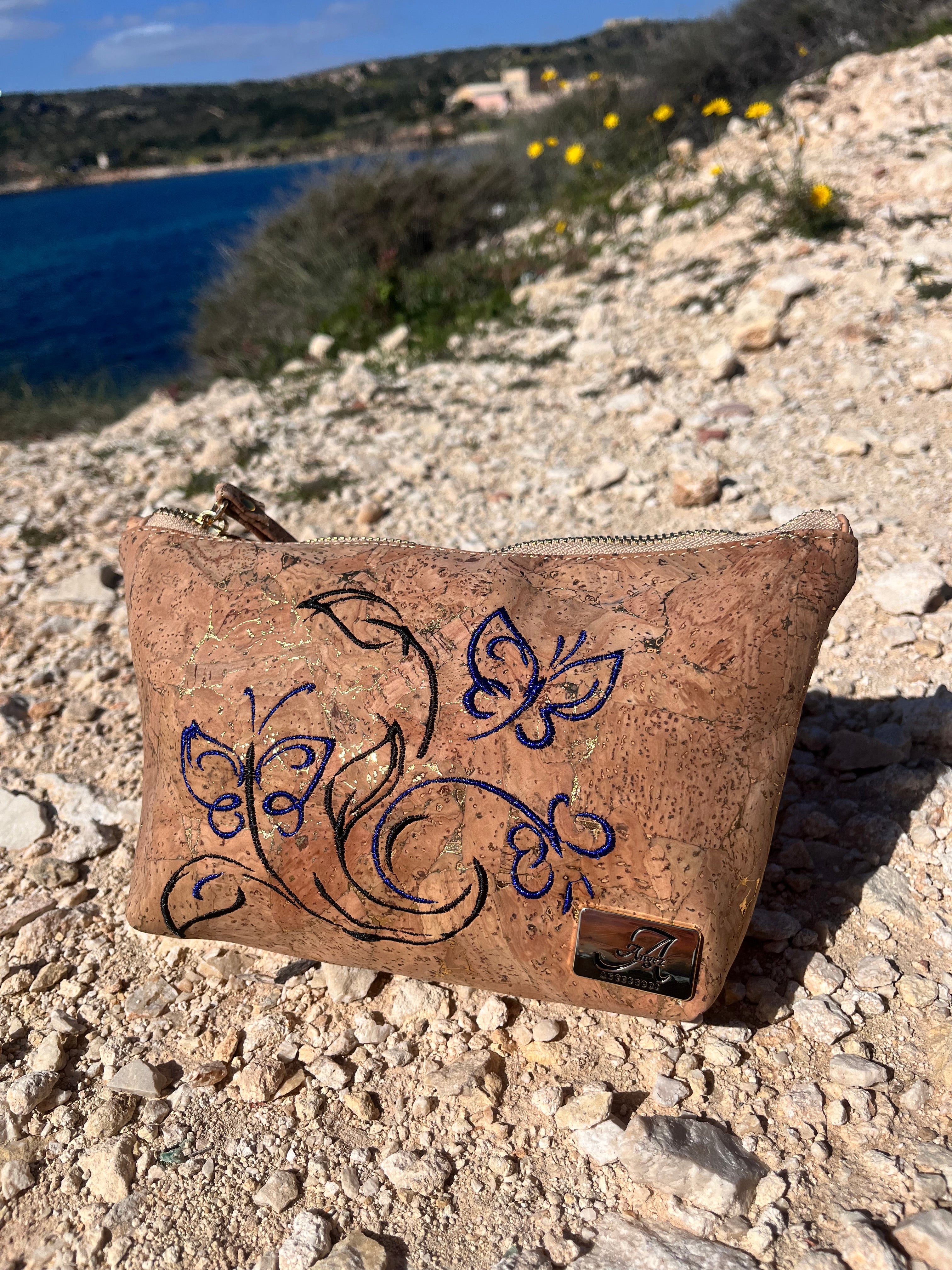 Pochette Alissa – Farfalle ricamate