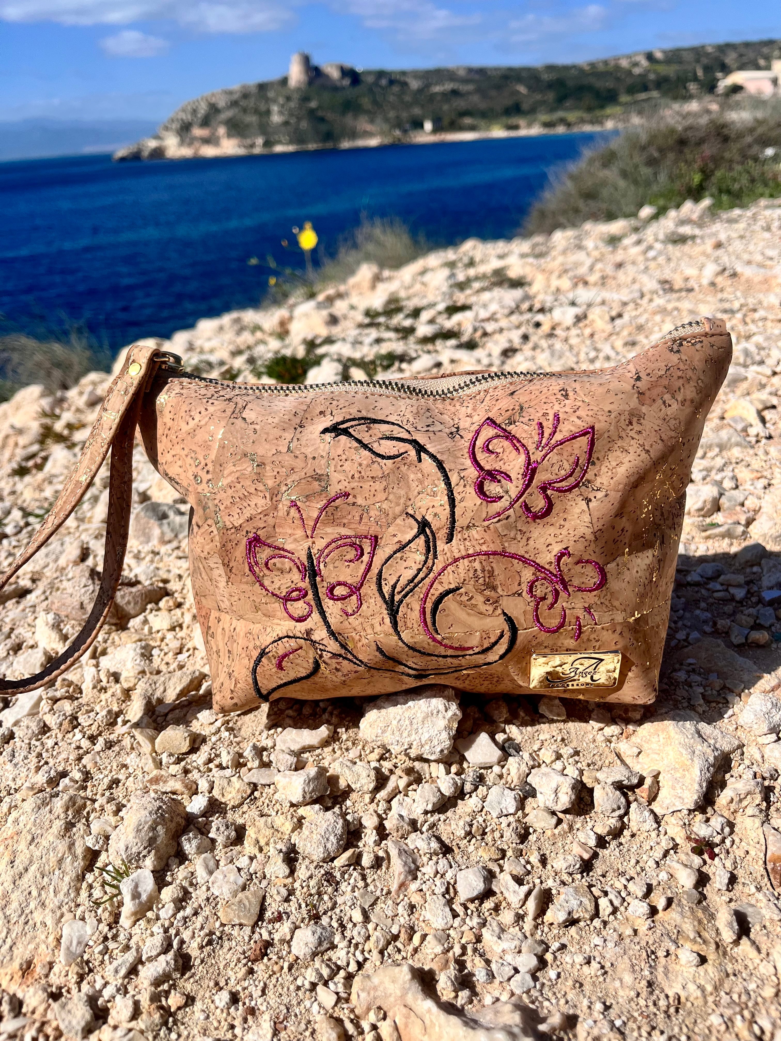 Pochette Alissa – Farfalle ricamate