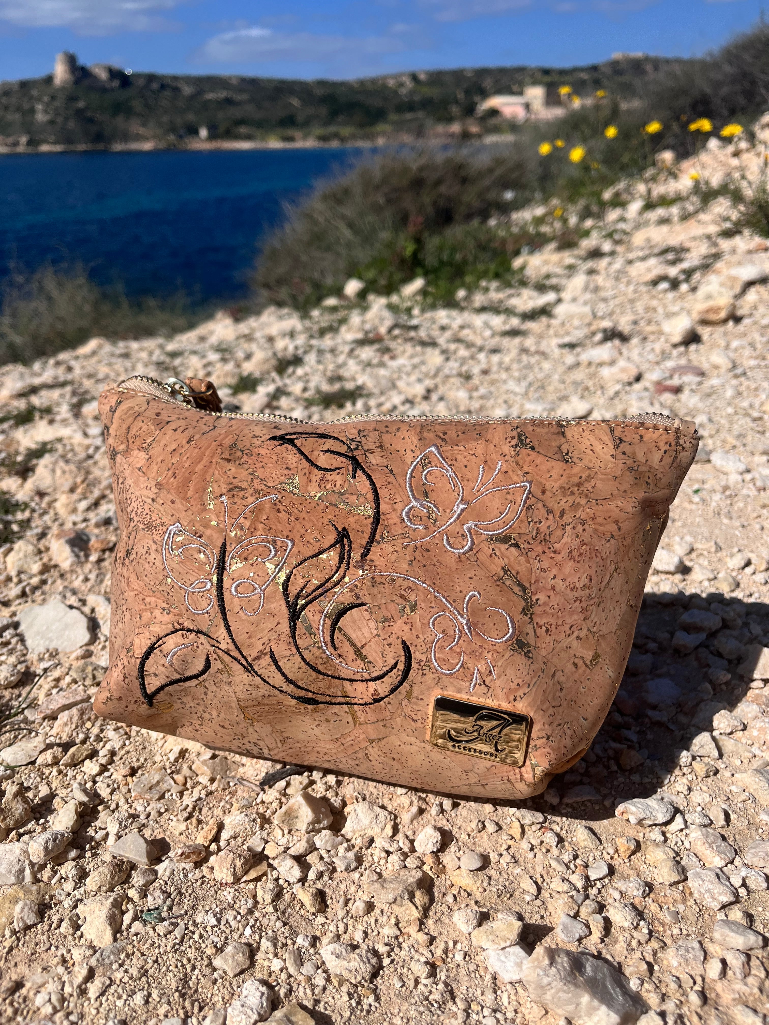 Pochette Alissa – Farfalle ricamate